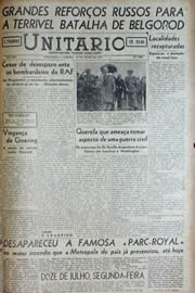 Página do jornal Unitário de julho de 1943