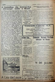 Página do jornal Unitário de julho de 1943