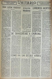 Página do jornal Unitário de julho de 1943
