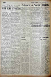 Página do jornal Unitário de julho de 1943