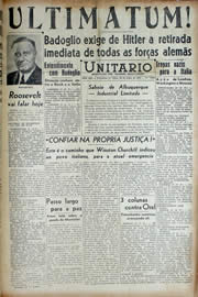 Página do jornal Unitário de julho de 1943