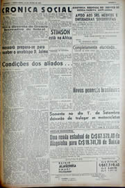 Página do jornal Unitário de julho de 1943