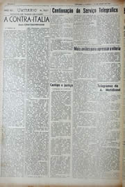 Página do jornal Unitário de julho de 1943