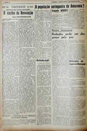 Página do jornal Unitário de agosto de 1943