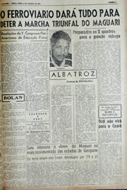 Página do jornal Unitário de agosto de 1943