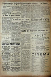Página do jornal Unitário de agosto de 1943