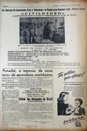 Página do jornal Unitário de agosto de 1943