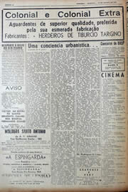 Página do jornal Unitário de agosto de 1943