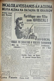 Página do jornal Unitário de agosto de 1943