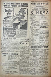 Página do jornal Unitário de agosto de 1943