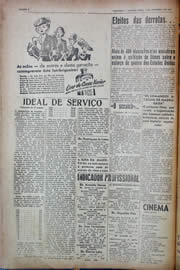 Página do jornal Unitário de setembro de 1943