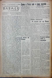 Página do jornal Unitário de setembro de 1943