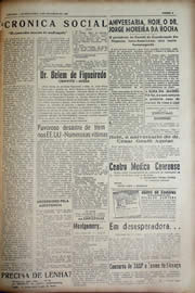 Página do jornal Unitário de setembro de 1943
