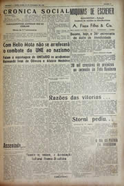Página do jornal Unitário de setembro de 1943
