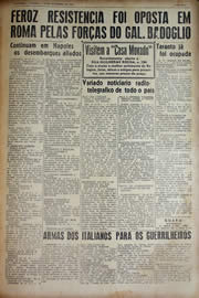 Página do jornal Unitário de setembro de 1943