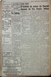 Página do jornal Unitário de setembro de 1943