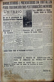 Página do jornal Unitário de setembro de 1943