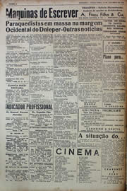 Página do jornal Unitário de setembro de 1943