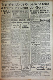 Página do jornal Unitário de outubro de 1943