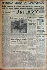 Página do jornal Unitário de outubro de 1943