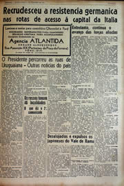 Página do jornal Unitário de outubro de 1943