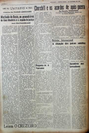 Página do jornal Unitário de outubro de 1943