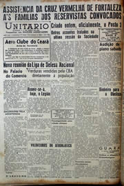 Página do jornal Unitário de outubro de 1943