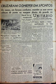 Página do jornal Unitário de outubro de 1943