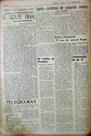 Página do jornal Unitário de outubro de 1943