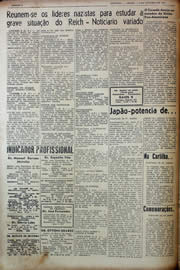 Página do jornal Unitário de outubro de 1943