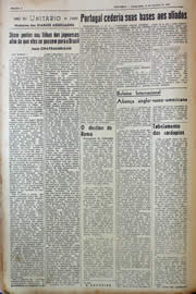 Página do jornal Unitário de outubro de 1943