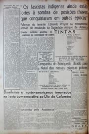 Página do jornal Unitário de outubro de 1943