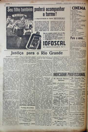Página do jornal Unitário de outubro de 1943