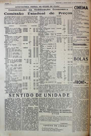 Página do jornal Unitário de outubro de 1943