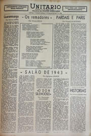 Página do jornal Unitário de outubro de 1943