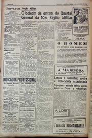 Página do jornal Unitário de outubro de 1943