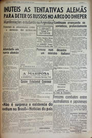 Página do jornal Unitário de outubro de 1943