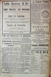 Página do jornal Unitário de outubro de 1943