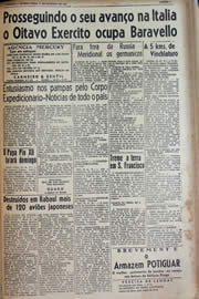 Página do jornal Unitário de outubro de 1943