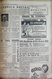 Página do jornal Unitário de outubro de 1943
