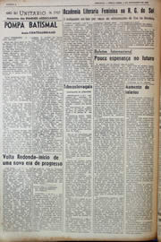Página do jornal Unitário de novembro de 1943