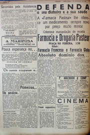 Página do jornal Unitário de novembro de 1943