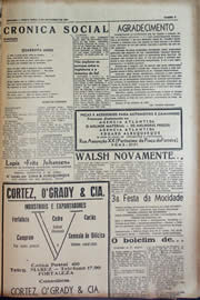 Página do jornal Unitário de novembro de 1943
