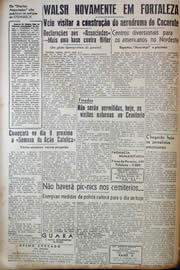 Página do jornal Unitário de novembro de 1943