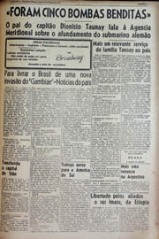 Página do jornal Unitário de novembro de 1943