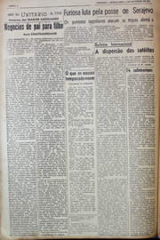 Página do jornal Unitário de novembro de 1943