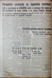 Página do jornal Unitário de novembro de 1943