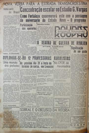 Página do jornal Unitário de novembro de 1943