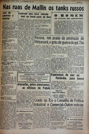 Página do jornal Unitário de novembro de 1943