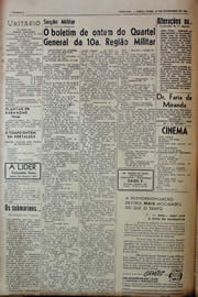 Página do jornal Unitário de novembro de 1943